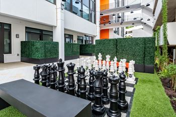Outdoor game lounge